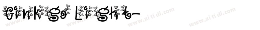Ginkgo Light字体转换